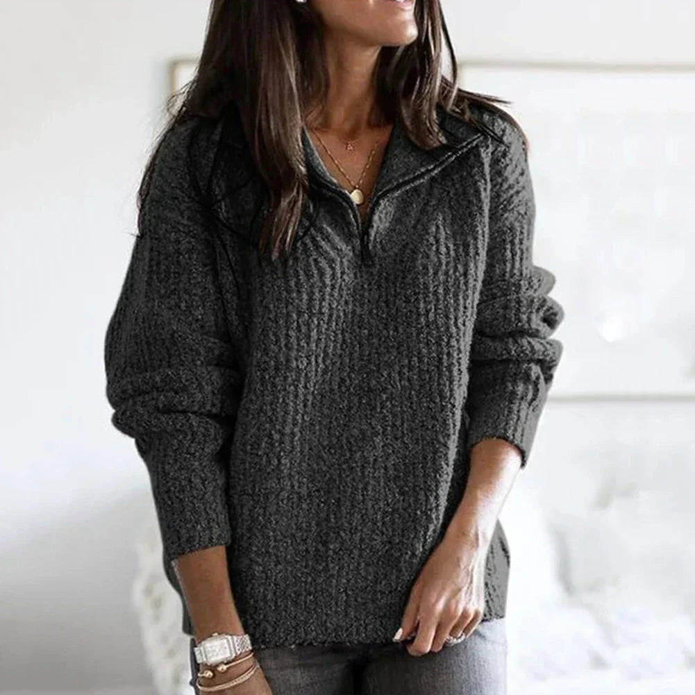 Seraphina | Stylish Half-Zip Sweater for Casual Outings