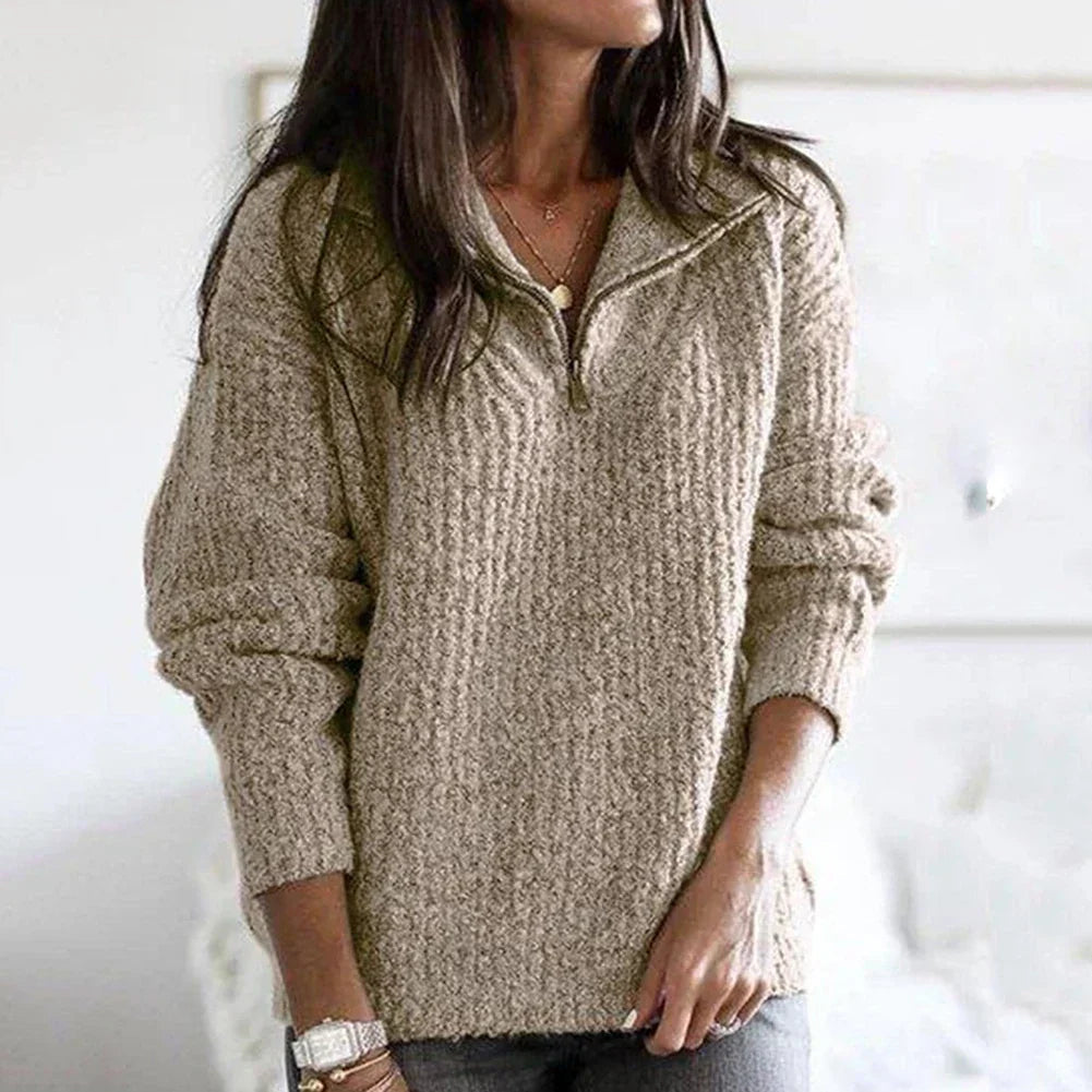 Seraphina | Stylish Half-Zip Sweater for Casual Outings