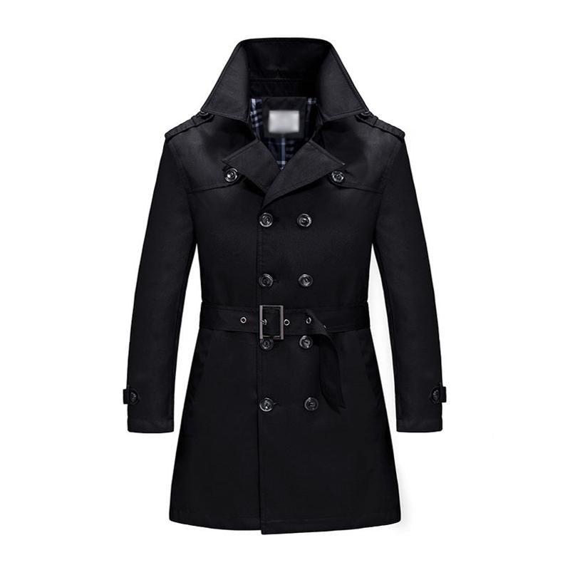 Oliver | Classic Double-Breasted Trench Coat for Men